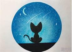 彩铅画的星空画